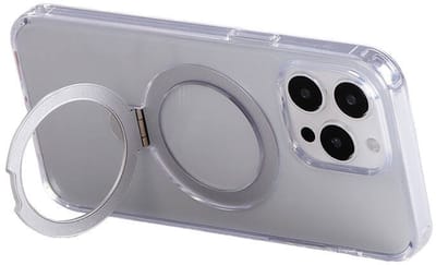 Joyroom Magnetic protective phone case with holder JR-BP004 for iPhone 15 Pro Max (transparent)