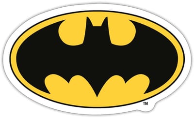 Batman Classic Logo Sticker Maat S (max. 10 x 10cm)