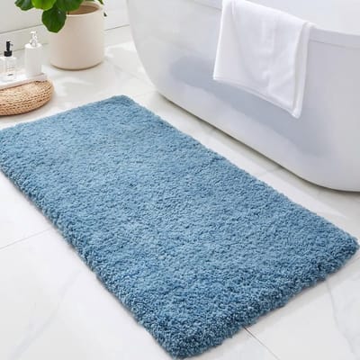 Badkamermat Loper - Zachte Vloermat - Veiligheid Absorptie - Extra Dikke Pool - 152 x 60 cm - Blauw