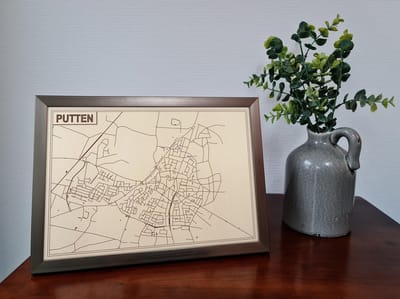 Decoratief Beeld - Houten Van Putten - Hout - Bekroned - Bruin - 21 X 30 Cm