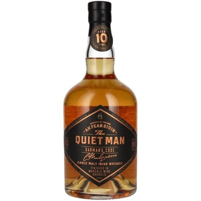 The Quiet Man Irish Whiskey The Quiet Man BARMAN'S CODE 10 Years Old MARSALA FINISHED 43% Vol. 0,7l