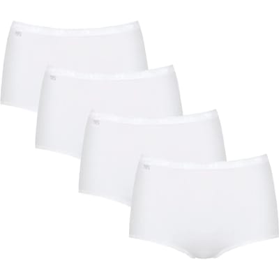 Slips Sloggi Pak x4 onderbroeken met hoge taille BASIC PLUS