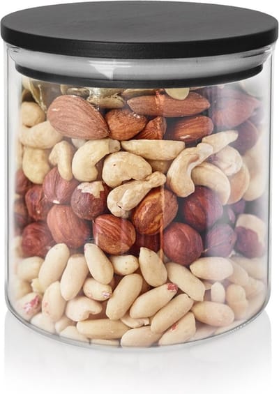 Voedselcontainer Strooibus Glas met Deksel en Pakking 450 ml - Container voor Losse Producten - Keuken - Voedsel - Doos