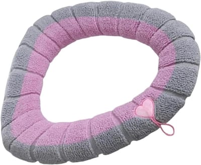 Toiletbril Hoes - Warme Toiletzitting - Badkamer Comfort - Pillingwerende Technologie - 42 x 32 cm - Roze