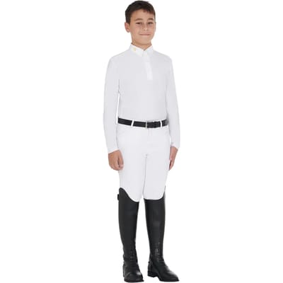 Technische lange mouw rijpoloshirt voor kinderen Equestro