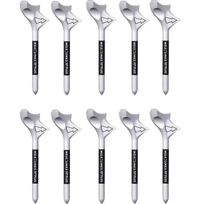 10 STUKS Golf Tees 10 Graden Diagonaal Insteek Ruitvormige Golfbalhouder Snelheidstraining Tee Cadeau 10PCS white