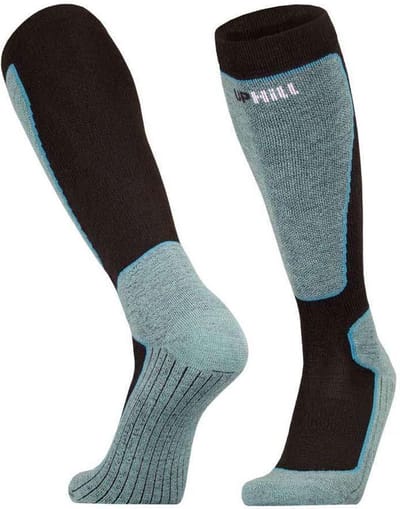 UphillSport - 2-Pack - Ski Kniekousen - Vierlaagse Scheenpadding - Heren / Dames - zwart - 43-46 - 8553