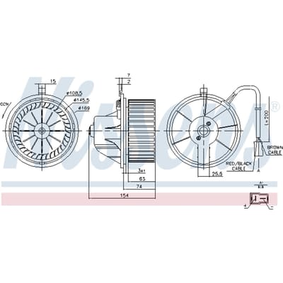 Binnenventilator NISSENS 87068