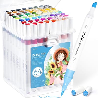 Alcohol Markers - Kleurpotloden Set - Waterbasis - Dubbele Punt - Sneldrogend - Voor Volwassenen