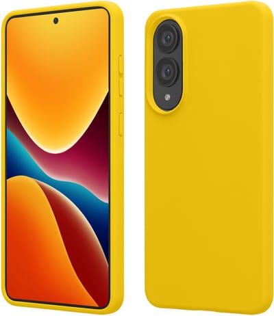 kwmobile telefoonhoesje geschikt voor Samsung Galaxy S25 Edge - Hoesje met siliconen coating - Smartphone case in stralend geel