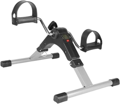 Stoelfiets Pedaaltrainer - Mini Bike - Thuis Trainen - Inklapbaar Display - 37x50x23.5cm - Zwart