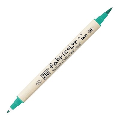 Zig - Fabricolor - Twin Tip Textielmarker - turquoise green