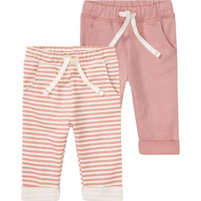 lupilu 2 baby joggingbroeken (Lichtroze, 50/56)
