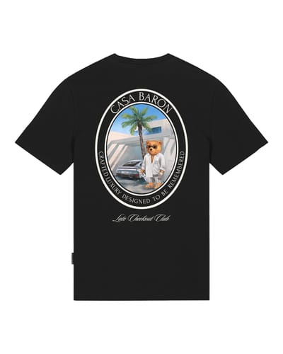 Baron Filou Heren T-shirt Zwart CLXVIII Backprint