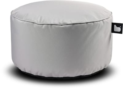 Extreme Lounging - b-poufe - poef rond - binnen & buiten - uv- en waterbestendig - ø60cm - zilvergrijs