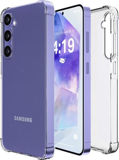 iTech Hoesje geschikt voor Samsung A54 Transparant shock proof Galaxy cover hoes case