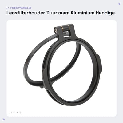Dailygoods - Lensfilterhouder - Duurzaam - Aluminium - Handige Adapter Ring - Voor Camera Lenzen - Quick Switch Multi-nd Filterhouder