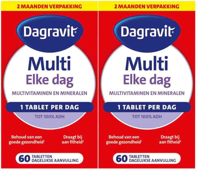 Dagravit Multi Elke Dag - 2 x 60 tabletten - Voordeelverpakking