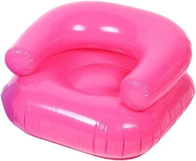 Opblaasbare Stoel - Luchtstoel Kinderen - Ontspannen Buiten - Waterdicht PVC Materiaal - 70x70x45cm - Roze