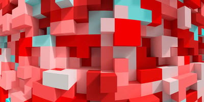 Fotobehang 3DCubesRed DD108900 A.S. Création AP Digital 4 | Fotobehang