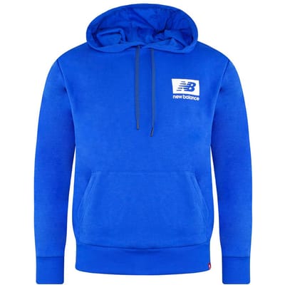 New Balance Lange Mouw Laserblauw Pullover Heren Essentials ID Hoodie MT13516 LSB