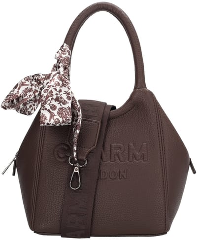 Charm London Bond street Handtas - Schoudertas - Schouderband - Sjaaltje - Dames - Donkerbruin