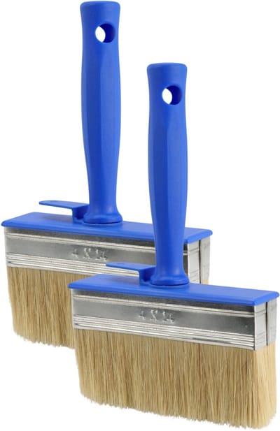 FX Tools Blokkwast van 14 x 4 cm - 3x - schilderen - verfspullen - dikke kwasten - kunststof - syntetische haren
