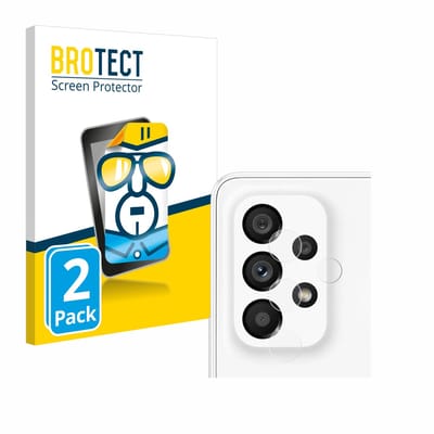 BROTECT - Screenprotector voor Samsung Galaxy A53 5G (ALLEEN Camera Lens) - Folie Beschermfolie transparant 2 Stuks