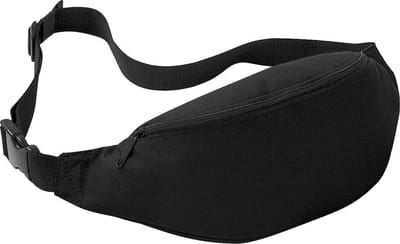Bagbase Verstelbare gordeltas (2,5 liter) (Zwart)