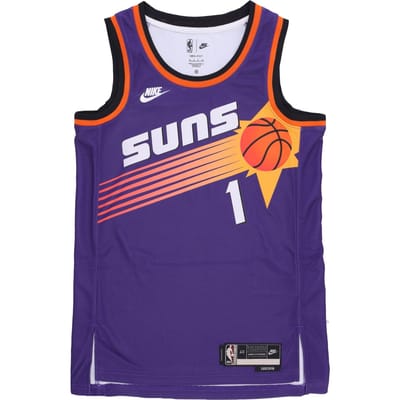 Basketbaltanktop heren Nba Hwc 22 Dri-fit196151632853 Swingman Jersey No 1 Devin Booker Phosun Field Purple