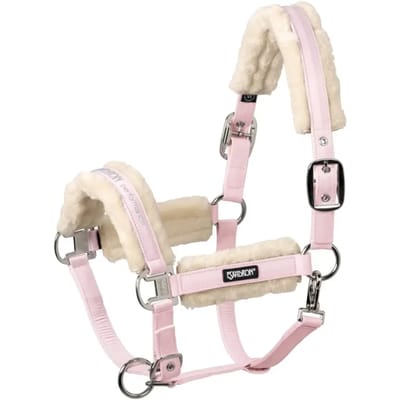 Eskadron Halster Eskadron Double Pin Buckle Fauxfur Lichtroze