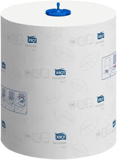 Papieren Handdoekrol - Zachte handdoekdispenser - Hygiënisch handen drogen - Extra absorberend - 21 cm x 150 m - Wit