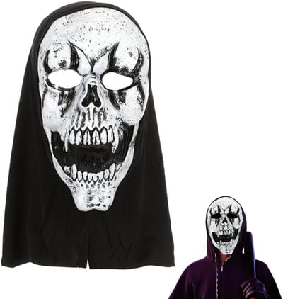 Engelachtig Halloween Horror Masker van Latex voor Kinderen en Volwassenen - Perfect voor Griezelige Feestjes, Toneelstukken en Spookhuizen
