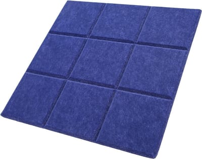 12 Stks Geluidsisolatie Isolatiepaneel Polyester Vezel Donkerblauwe Akoestische Behandeling Tegels - Opname Studio Thuis - Geluidsabsorberende Panelen .