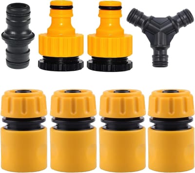 Slangverbinderset - Tuinslangkoppeling - Water geven - 8-delige set - 1/2 inch
