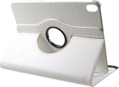 Peachy 360 Rotating bookcase geschikt voor iPad Pro 11 inch (2018 2020 2021 2022) & iPad Air 4 en 5 - Wit