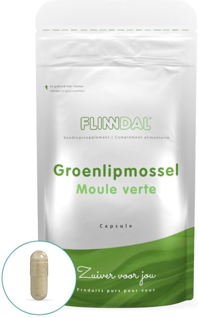 Flinndal Groenlipmossel Capsules - Bevat 500 mg Groenlipmosselextract - 30 Capsules