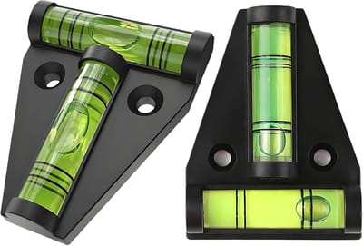 SnelShoppen - 2 Stuks Magnetische Mini Waterpas, Duurzaam en Onbreekbaar, Perfect voor Camping en RV Accessoires