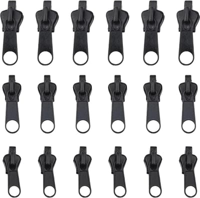 Universele Ritssluiting Reparatieset - 18 Stuks in 3 Maten voor Vervangen van Ritssluitingen