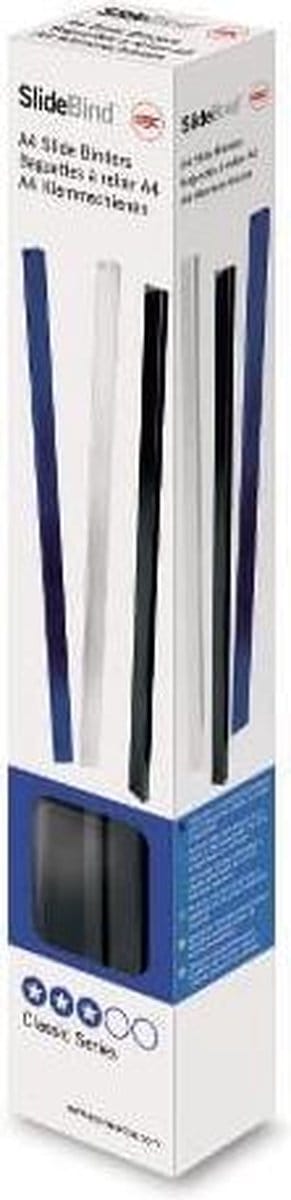 GBC Klemstrips 5mm zwart (25 stuks)