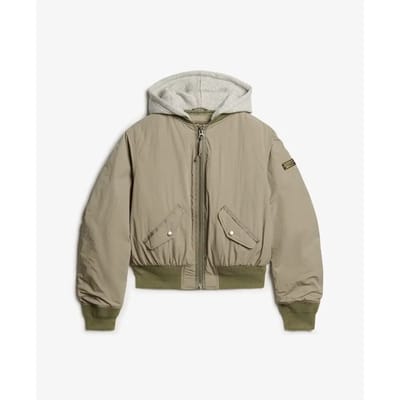 Superdry - MA1-bomberjack met capuchon - Dames - Buitenjassen