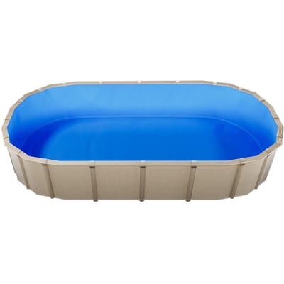 Liner de piscine ovale, 375 x 732 cm Liner de piscine UniBead pour hauteur de paroi de 120 cm, Vinyle premium, Installation facile avec rustines étanches, Conçu pour