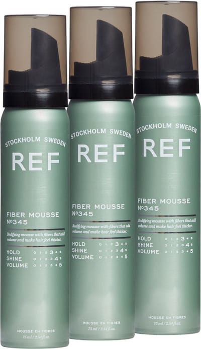 REF FIBER MOUSSE 3X 75ML TRAVELSIZE VOORDEEL