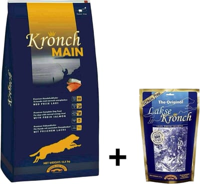 Kronch Main Senior Hondenvoer met 100% Zalmsnacks