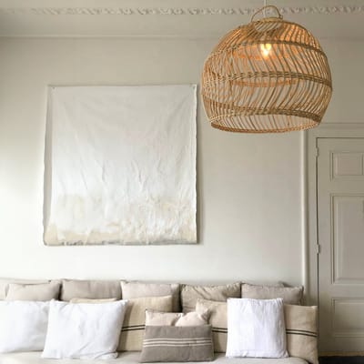 Hanglamp THIJMEN - Lamp - Little Lofts Interior - Raffia Lamp - Lampenkap - inclusief fitting en snoer