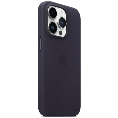 Leather Backcover MagSafe voor de Apple iPhone 14 Pro - Ink