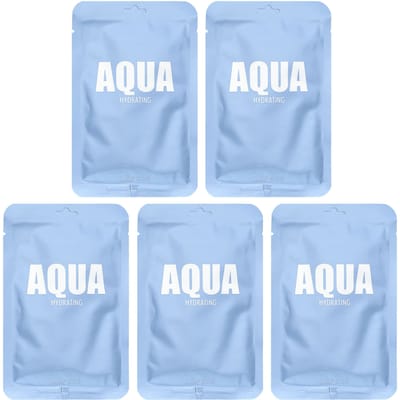Aqua Beauty Sheet Mask Set, Hydraterend, 5 Stuks, 30 Ml (1,01 fl oz) Elk