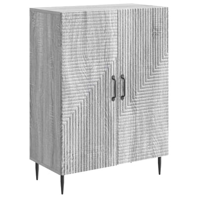 vidaXL - Dressoir - Grijs - sonoma - 66 - x - 34,5 - x - 89,5 - cm - Bewerkt - hout