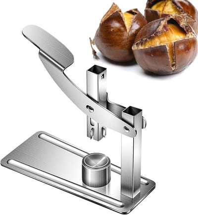 Ergonomische Kastanje Kraker van RVS, Snelle en Eenvoudige Kastanje Openers voor Keukengebruik, Perfecte Keukenaccessoires voor Noten en Schalen