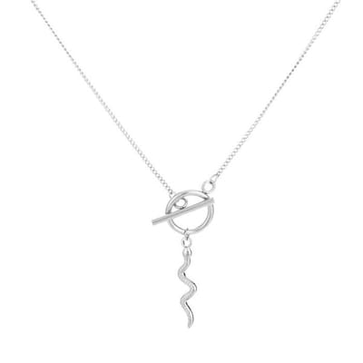Bijoutheek Ketting Slang Zilver